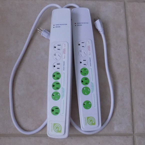 Greenlite Other - Greenlite Smart Surge Protector Power Strip 2 Pack White 7-Outlet